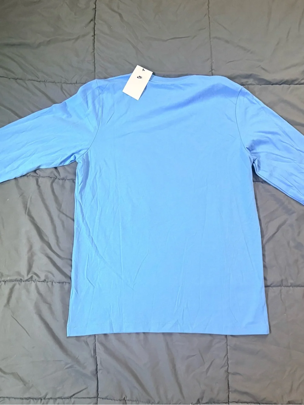 Nike Blue & Orange Sharks Basketball Long Sleeve Tee